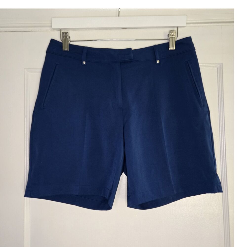 Lady Hagen Golf Shorts Womens 6 Blue Athletic Breathable Polyester